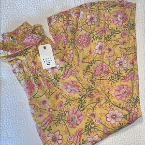 Billabong Yellow Floral Pants